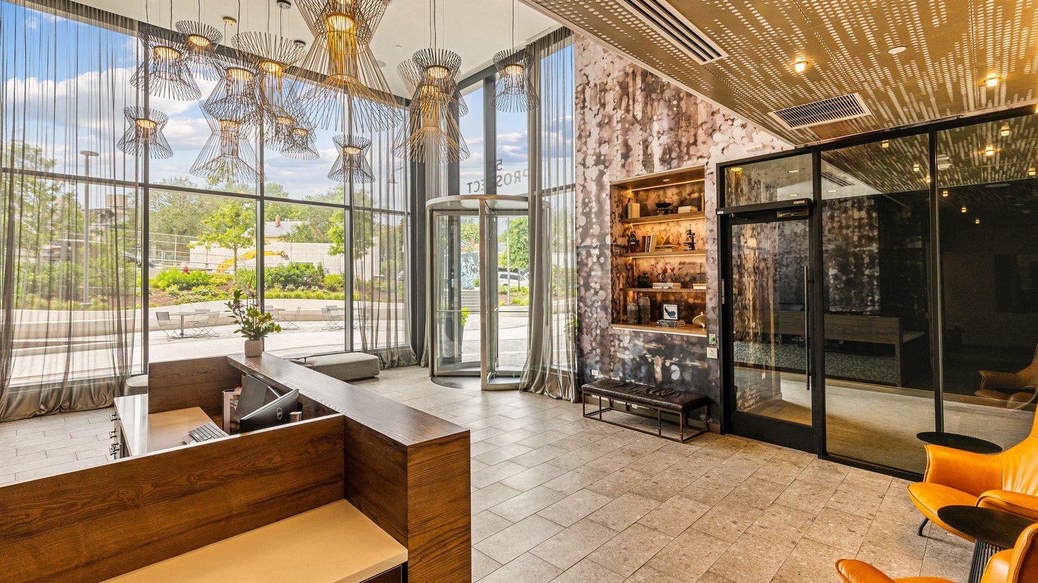 Lobby windows